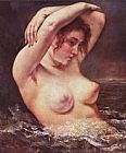Gustave Courbet The Woman in the Waves painting